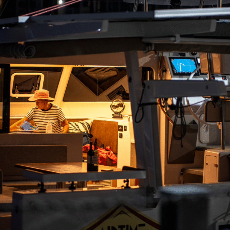inside the cabin of our Vision 444 ES