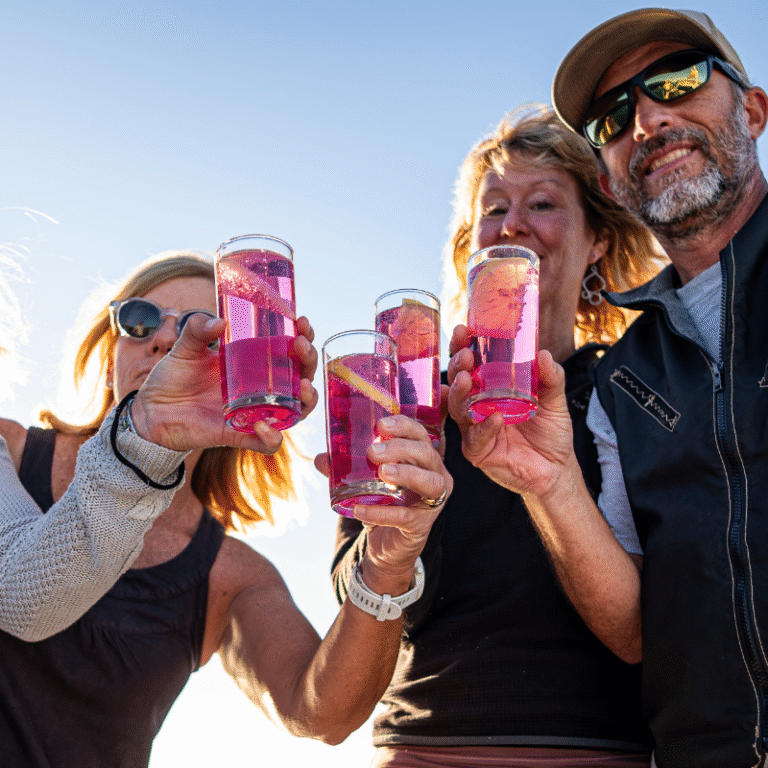 sun downer drinks at the end of a perfect day
